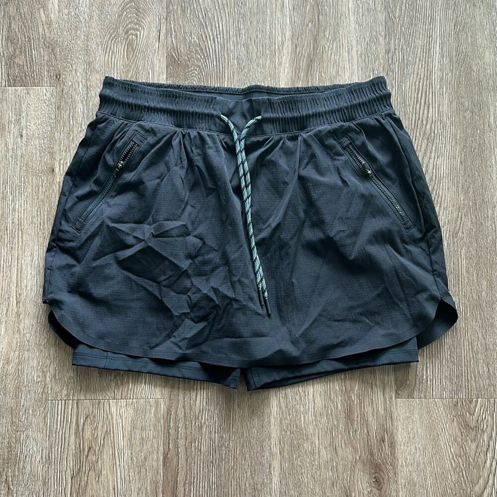 Athleta Trekkie North Skort Black Size 8‎ Ripstop Pockets
